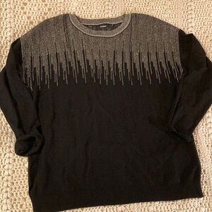 Alfani metallic icicle sweater size Large